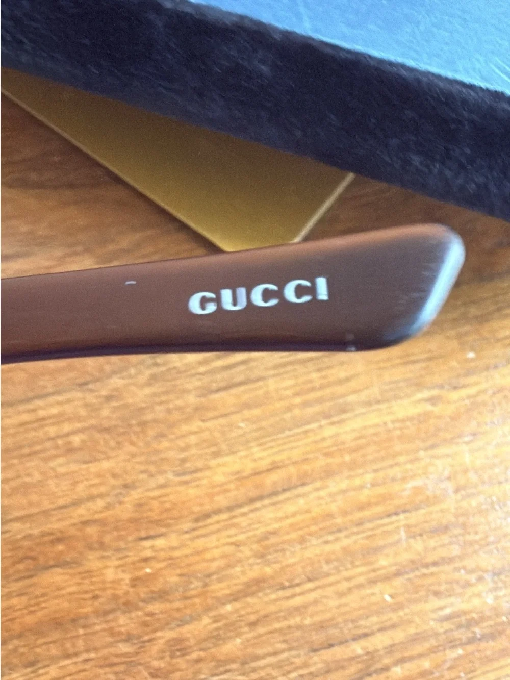 Gucci Women's Brown Gradient Logo Square Sunglasses Vintage Gucci GG 2746/S